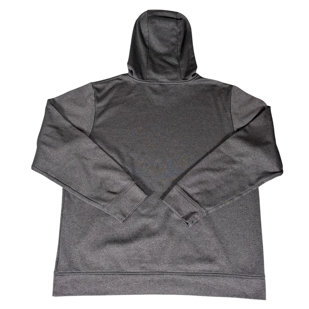 The North Face Mens Hoodie Charcoal Gray Blue Camo Logo Pullover‎ XL 5051